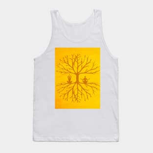 Grounded Trees and Humans Yoga Canvas Graphic Tank Top